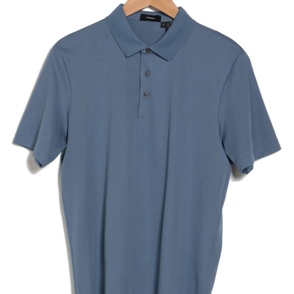 NWT THEORY Brand Atlas Pique 2, Button Polo Shirt